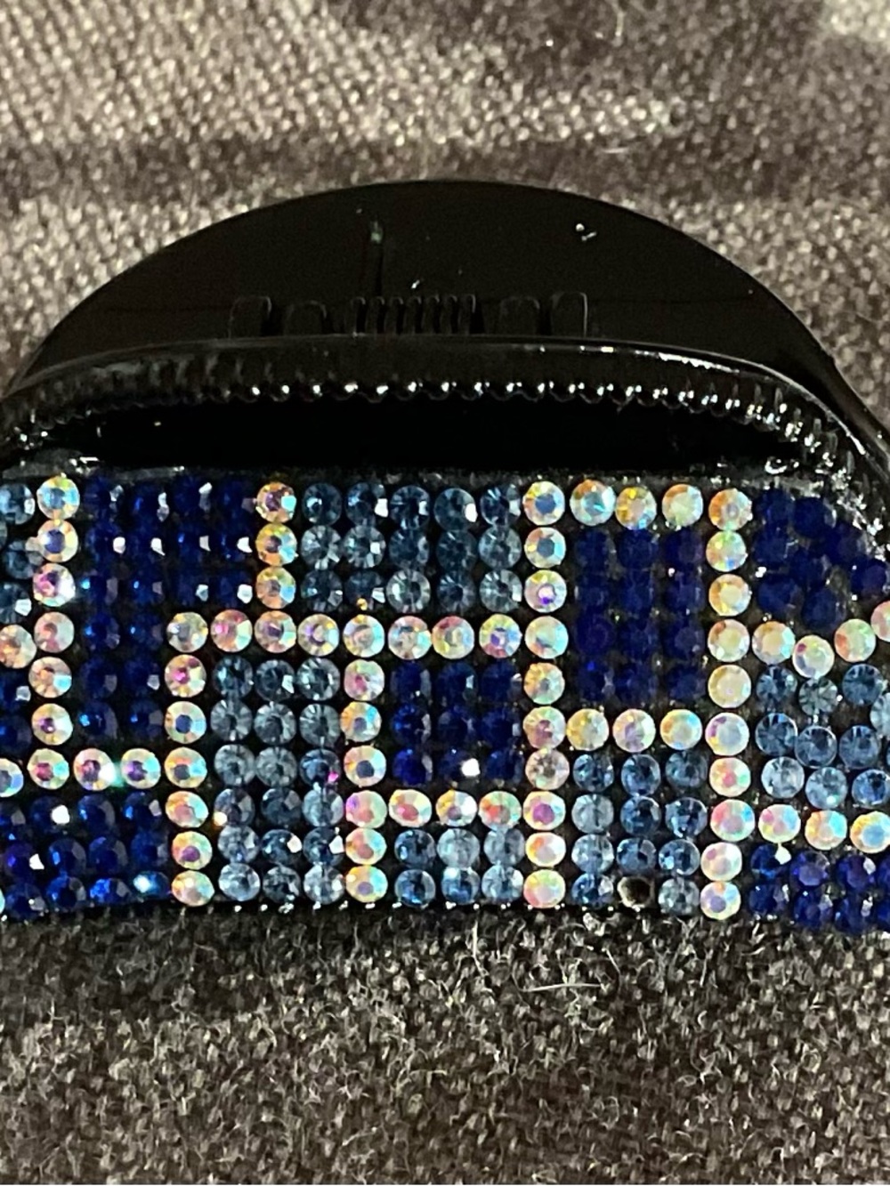 Sparkling Blue Rhinestone Small Claw Hair Clip